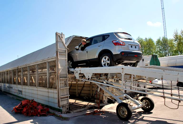 Сколько стоит транспортировать жд сеткой авто  из Перми в Владивосток